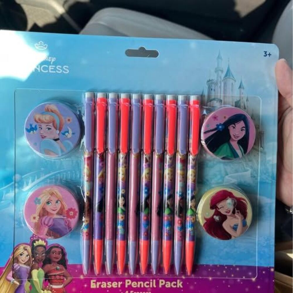 Disney Princess Eraser Pencil Pack